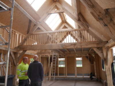 Oak Frame SIPs House, Catforth project photograph