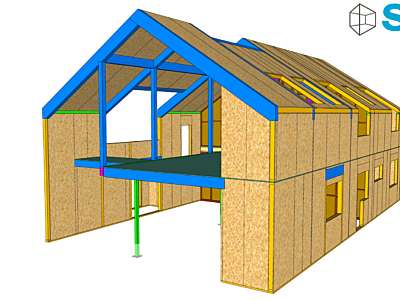 Coniston SIPs Eco House project photograph
