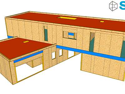 Contemporary SIPs Panels Building, Darlington project photograph