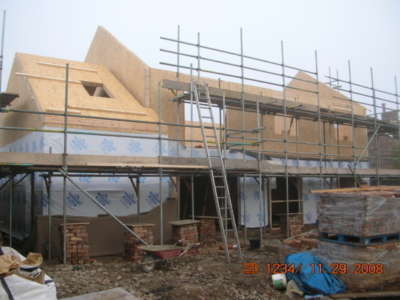 SIPs House with Trusses, Wetherby project photograph