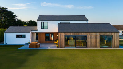 A photo of a recent SIPs home delivered by SIPS@Clays