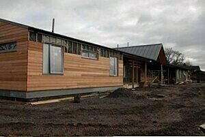 Photo: Staffordshire Dormitory Block Near Completion